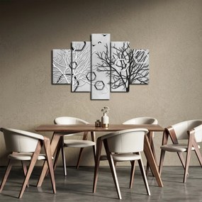 Tablou abstract cu pomi (150x105 cm)