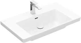 Villeroy &amp; Boch Subway 3.0 lavoar 80x47 cm dreptunghiular clasică-mobilier alb 4A708001