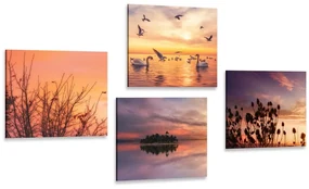 Set tablouri natura în design romantic