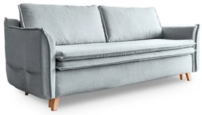 Canapea gri deschis extensibilă 225 cm Charming Charlie – Miuform