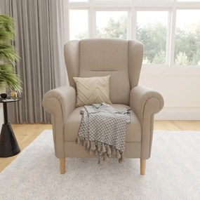 Fotoliu maro deschis wing Swan – Ropez