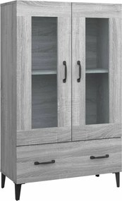 vidaXL Dulap înalt, gri sonoma, 70x31x115 cm, lemn compozit