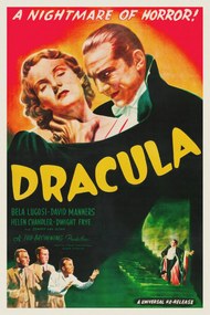 Reproducere Dracula (Vintage Cinema / Retro Movie Theatre Poster / Horror & Sci-Fi), (26.7 x 40 cm)