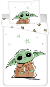 Star Wars Baby Yoda set de lenjerie 140x200 cm, 70x90 cm