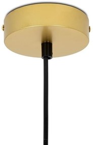 Lustra suspendata LED, Metal, Sticla, Eden
