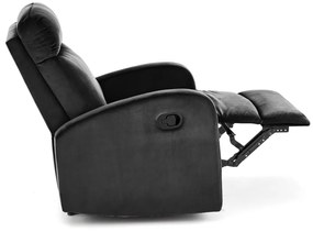 Fotoliu recliner Wonder negru H98 cm