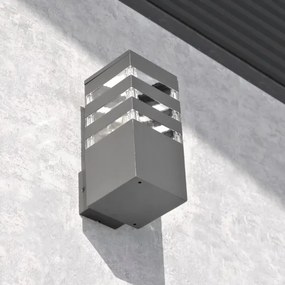 Aplica de perete exterior TEKSAS 1xE27/12W/230V IP44 antracit