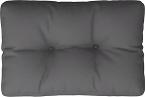 vidaXL Pernă pentru paleți, antracit, 60x40x12 cm, material textil