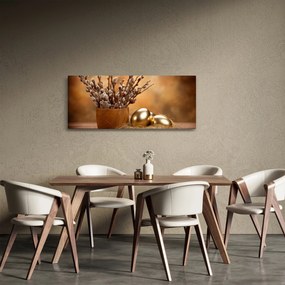 Tablou cu ou și pisicuțe (120x50 cm)