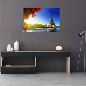 Tablou - toamna la Paris (90x60 cm)