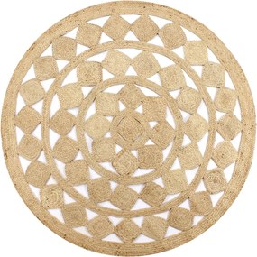 vidaXL Covor manual din iută împletită, 90 cm