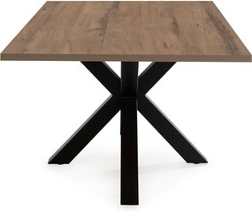 Masă de dining cu blat cu aspect de lemn de nuc 100x180 cm Comba – Marckeric