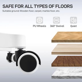 HOMCOM Scaun de Birou Ergonomic și Respirabil cu Suport Lombar Dinamic 4D, 64.5x62.5x112-122 cm, Multicolor | Aosom Romania