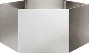 vidaXL Jardinieră de grădină 104x90x45 cm oțel inoxidabil hexagonal