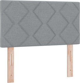 vidaXL Tăblie cap Gri deschis 80 cm țesătură