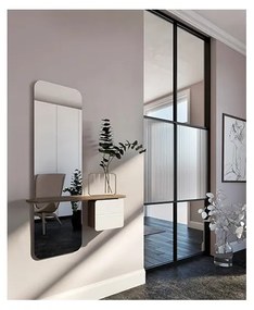 Set pentru hol alb/maro cu aspect de lemn de stejar One More Look – UMAGE