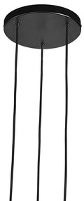 Lustra cu 3 pendule stil minimalist design nordic Tilo negru 2010473003 NL