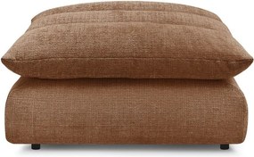 Taburet portocaliu cu tapițerie din chenille Neil – Bobochic Paris