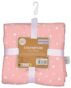 Pătură pentru copii roz din muselină 75x75 cm – Bébé Douceur