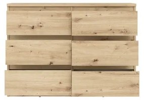 Comodă MAO cu sertare, stejar artisan