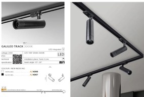 Spot LED directionabil pe sina GALILEO TRACK 3Line 15W alb