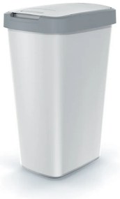 Coș de gunoi cu capac colorat, 45 l, gri