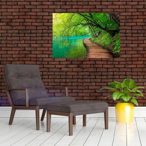 Tablou - Lacurile Plitvice (90x60 cm)