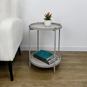 Măsuță auxiliară rotundă din metal ø 42 cm Herdys – Yes Everyday