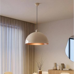 Brilagi - Lustră LED suspendată pe cablu METALO 1xE27/40W/230V diam. 40 cm bej/cupru
