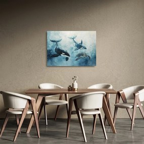 Tablou pe sticlă - Pictură subacvatică (70x50 cm)