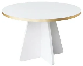 Măsuță de conferință Mushroom Gold and White