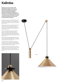 Redo 01-1545 - Lustră pe cablu KALIMBA 1xE27/42W/230V bronz