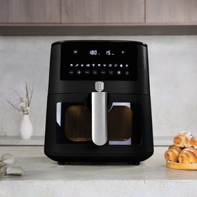 Friteuza cu aer cald, AirFryer 8 L Matte Black Berlinger Hau BH 9605