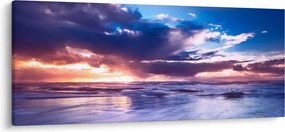Tablou - Apus de soare la mare (120x50 cm)