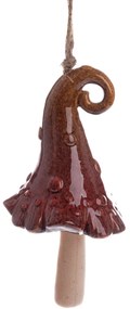 Clopot ceramic Pălărie roșie, 38 x 9 cm