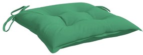 Perne de scaun, 6 buc., verde, 40 x 40 x 7 cm, textil 6, Verde, 40 x 40 x 7 cm