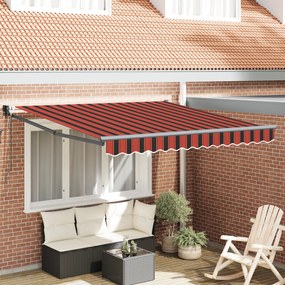 vidaXL Jaluzea retractabilă automată portocalie și maronie 350 x 250 cm