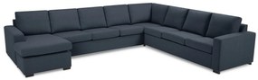 Colțar Scandinavian Choice C137Albastru, 344x285x80cm, Picioare: Lemn