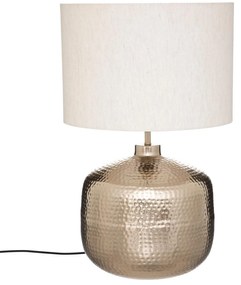 Lampa cu abajur Kais bej, baza metalica, inaltime 52 cm