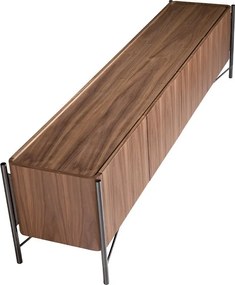 Comoda TV moderna design LUX Walnut and Black