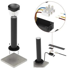 Lampă de exterior ARTEO 1xE27/15W/230V IP44 50 cm