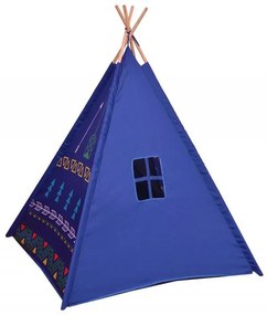 Cort Teepee, casă pentru copii albastră
