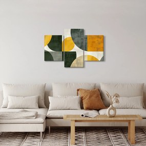 Tablou - Abstracție în culoare de măslin (90x60 cm)