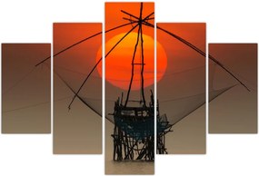 Tablou - Răsărit, Lacul Pakpra (150x105 cm)