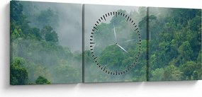 Tablou - Ceața de dimineață (cu ceas) (90x30 cm)