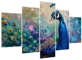 Tablou - Pictura de un păun (150x105 cm)