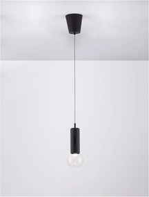Pendul LED design minimalist CHRONOS negru
