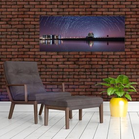 Tablou cu cerul nocturn și stele (120x50 cm)
