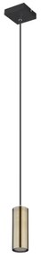 Lustră pe cablu Globo 57911HM ROBBY 1xGU10/35W/230V negru/alamă