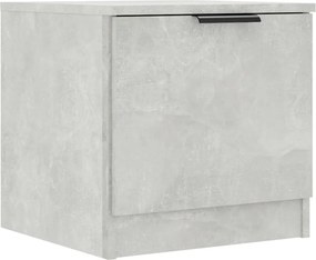 vidaXL Noptieră, gri beton, 40x39x40 cm